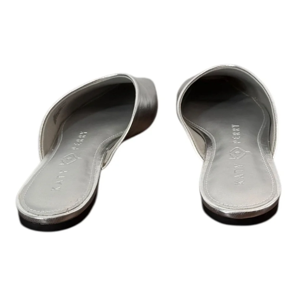 Katy‎ Perry The Evie Mule Metallic Silver 7.5 NIB - Picture 8 of 14